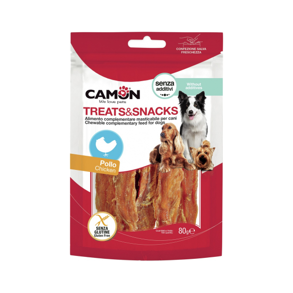 Mīkstās vistas gaļas strēmeles 80g - Gardums suņiem