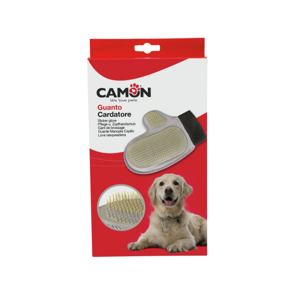 Gumijas cimdis-suka ar metāla zariem ar gumijas uzgaļiem