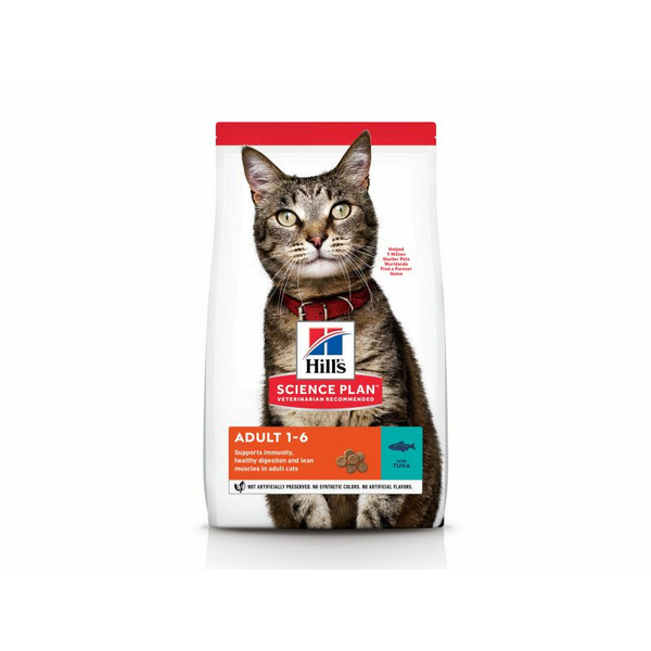 HILL'S CAT ADULT TUNA 300g - sausā barība ar tunci pieaugušiem kaķiem