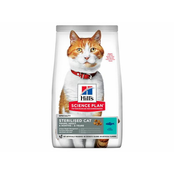 HILL'S CAT JUNIOR STERILISED TUNA 1.5 kg  - sausā barība ar tunci sterilizētiem kaķu junioriem