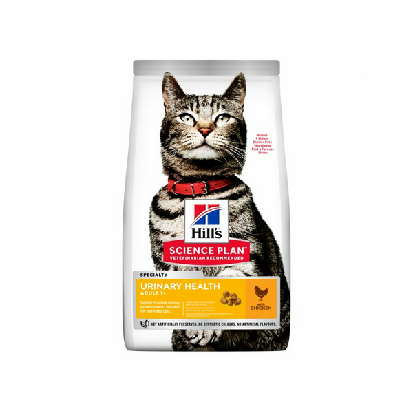 HILL'S CAT ADULT CHICKEN URINARY 1.5 KG - SAUSĀ BARĪBA AR VISTU URĪNCEĻU VESELĪBAI PIEAUGUŠIEM KAĶIEM