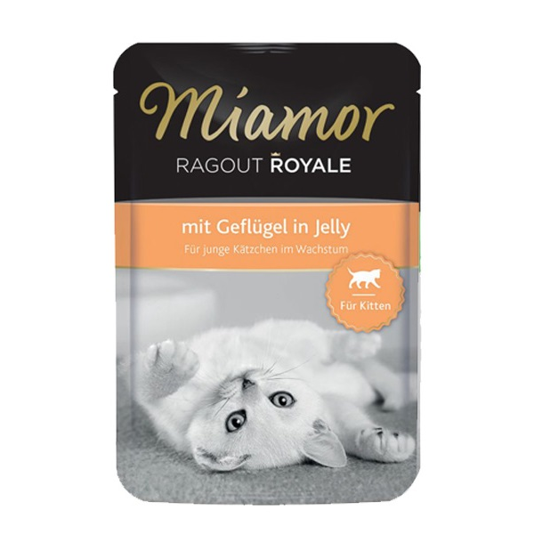 Miamor Ragout Kitten Huhn 100g - Konservi želējā kaķēniem ar vistu