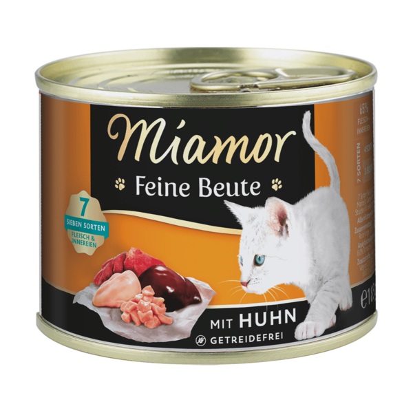 Miamor Feine Beute Huhn 185g - Pilnvērtīga barība kaķiem ar vistas gaļu
