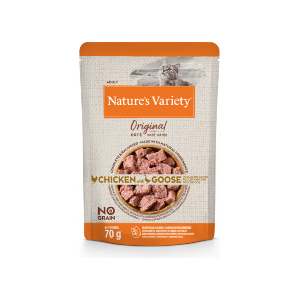 NV Cat Original Chicken with Goose 70g - Konservi ar vistu un zoss gaļu pieaugušiem kaķiem