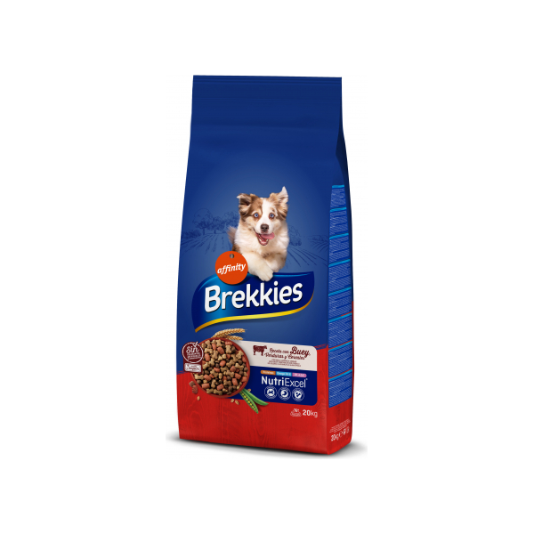 Pieaugušiem suņiem ar liellopu gaļu 20kg - Brekkies Dog Beef