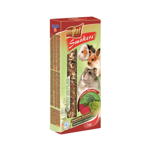 STANDARD Smakers vegetable for rodents and rabbit 2pcs 90g - Vitapol палочки с овощами для грызунов