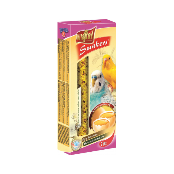 Nūjiņas ar olu viļņainajiem papagaiļiem 80g - Vitapol STANDARD Smakers egg for budgie
