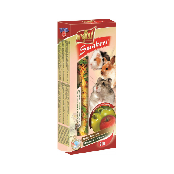 STANDARD Smakers apple for rodents and rabbit 2pcs 90g - Vitapol палочки с яблоками для грызунов