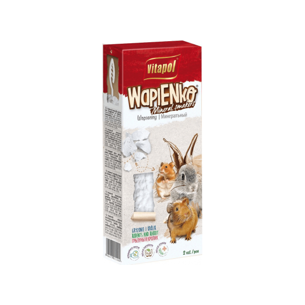 Vitapol COMPLEMENTARY SMAKERS natural lime for rodents and rabbit 2pcs 135g - известняковые палочки для грызунов