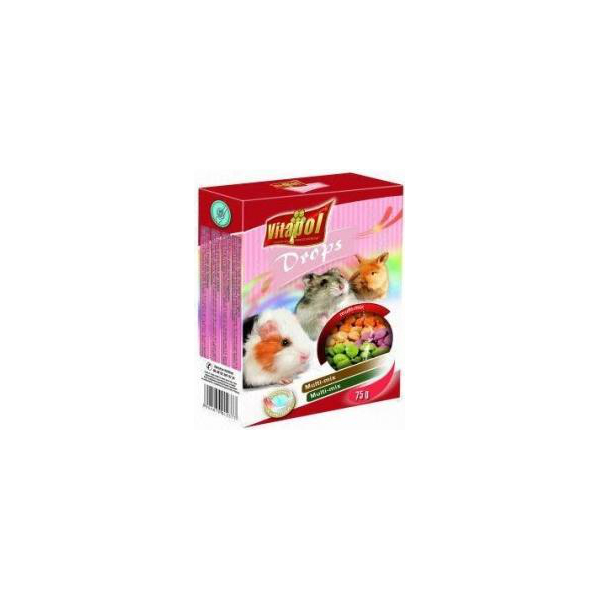 Vitapol COMPLEMENTARY DROPS multi mix for rodents and rabbit 75g - лакомства для грызунов и кроликов