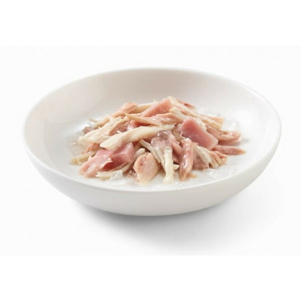 Schesir Cat Tuna and Chicken with Ham 85g - tuncis, vistas fileja un šķiņķis želejā, 2 image