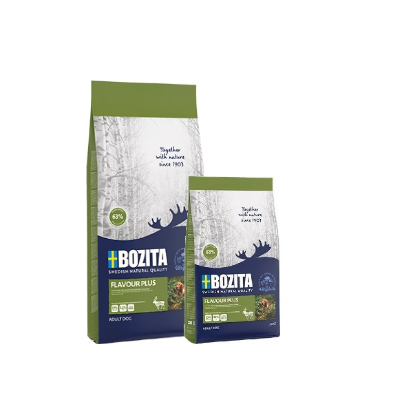 Bozita Original Dog Adult Flavour Plus 12kg - bezkviešu sausā barība ar ziemeļbriedi izvēlīgiem suņiem, 2 image