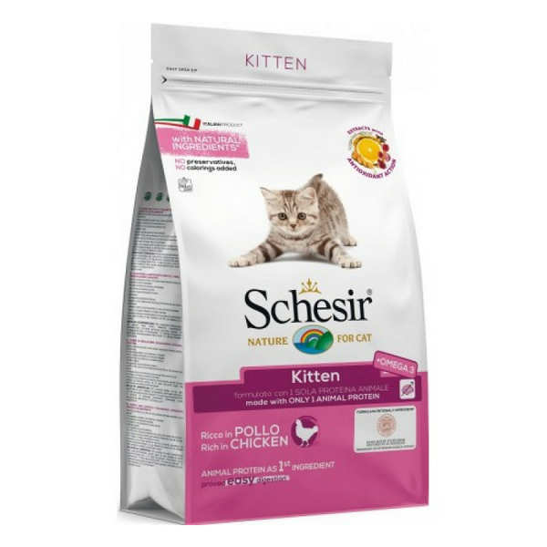 Schesir Kitten 400g - sausā barība ar vistu kaķēniem