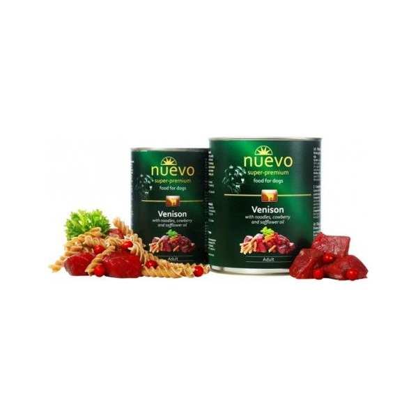 Nuevo Super Premium Venison 800g - Konservēta barība suņiem ar brieža gaļu