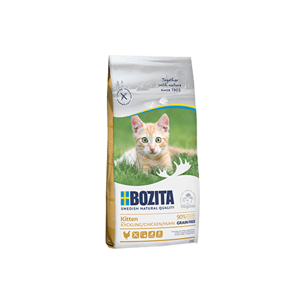 Bozita Grain Free Kitten Chicken 400g - Bezgraudu sausā barība ar vistu kaķēniem