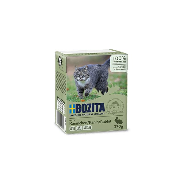 Bozita Rabbit Sauce 370g - Bezgraudu gaļas gabaliņi ar trusi mērcē