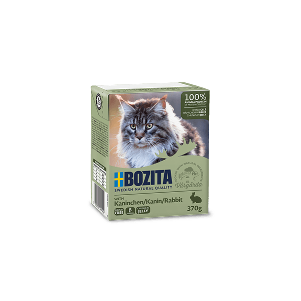 Bozita Rabbit Jelly 370g - Bezgraudu gaļas gabaliņi ar trusi želejā