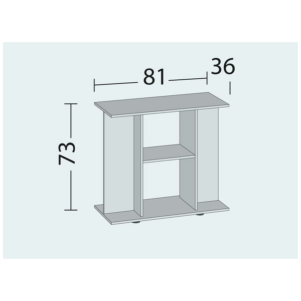 Juwel Primo 110/Rio 125 Shelf Black - plaukts akvārijam, 3 image