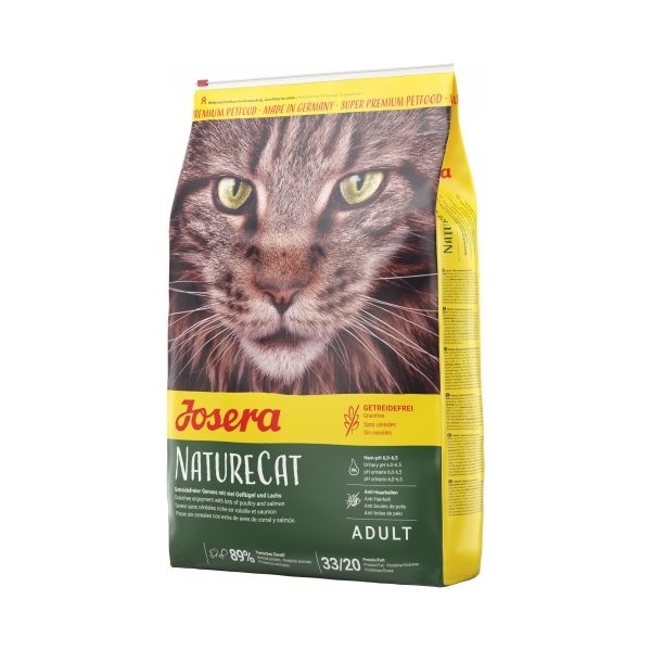 Josera Super Premium Nature Cat 4.25kg - Pieaugušiem kaķiem (lasis un mājputns)