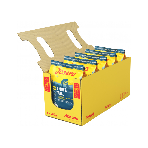 Josera Light & Vital 5x900g - Visu šķirņu suņiem (mājputns un rīsi)