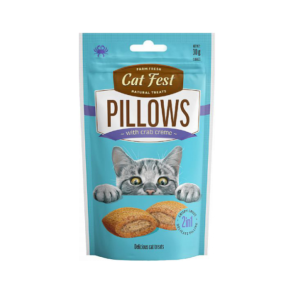 CatFest Pillows with Crab Creme 30g - Подушечки с крабом для кошек