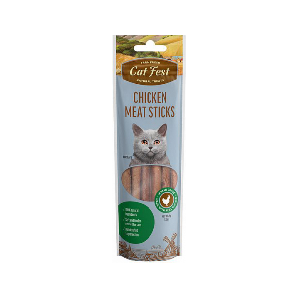 CatFest Chicken Meat Sticks 45g - Мясные колбаски из курицы