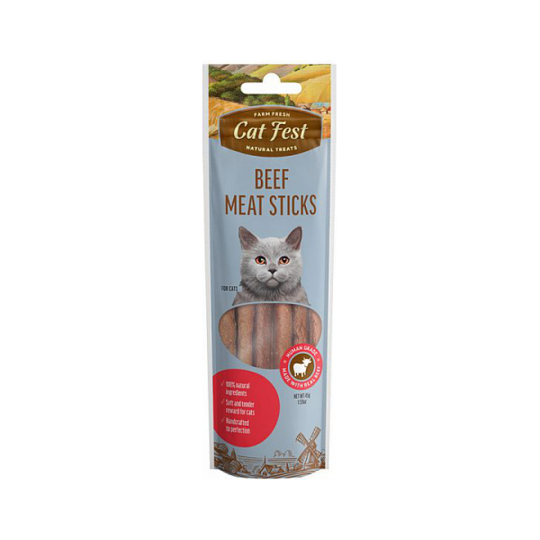 CatFest Beef Meat Sticks 45g - Liellopu gaļas desiņas