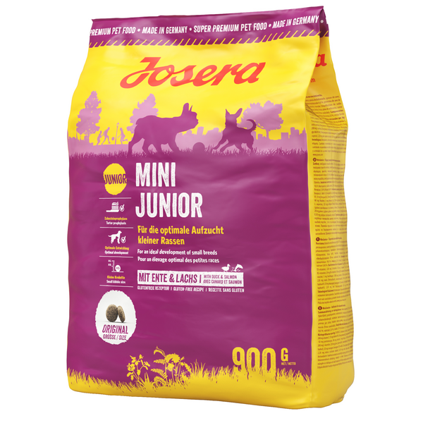 Josera Mini Junior 900g - Для щенков малых пород (утка и лосось), изображение 2