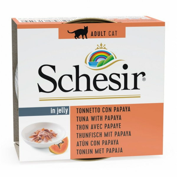 SCHESIR Cat Tuna with Papaya Jelly 75g - tuncis ar papaju želejā