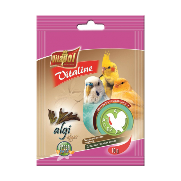 Vitapol VITALINE 10g - Papildbarība ar aļģēm putniem 10g