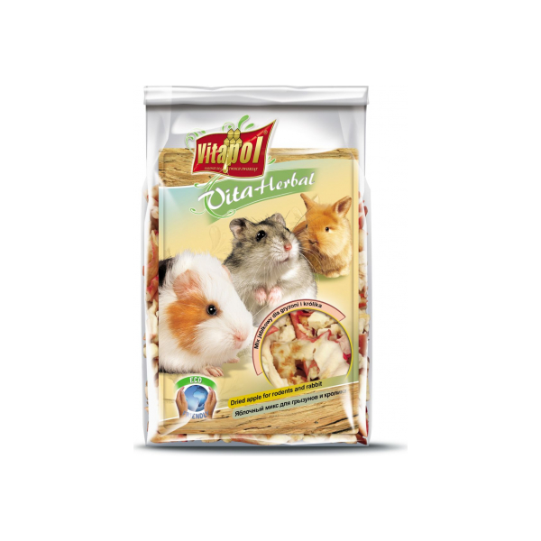 Vitapol VITA HERBAL 100g - Kaltēts ābols papildbarība maziem dzīvniekiem