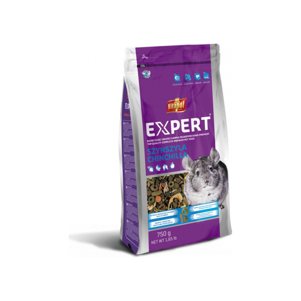 Vitapol EXPERT 750 g - Pilnvertīga barība šinšilām