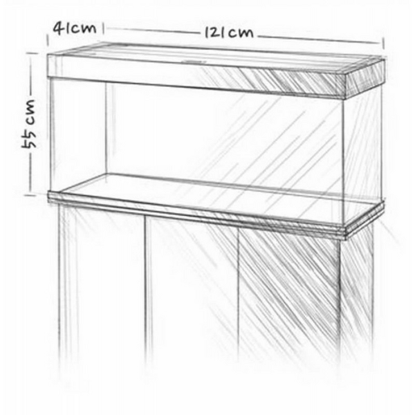 Juwel Rio 240 LED Dark Wood 240L - nokomplektēts akvārijs, 4 image