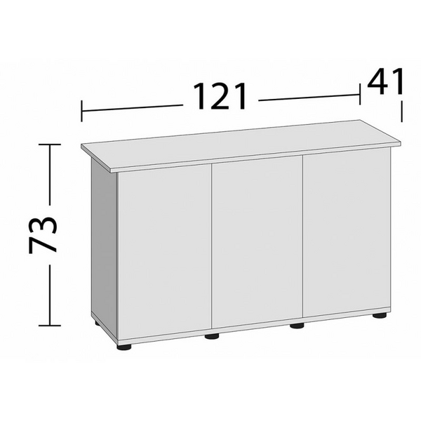 Juwel Cabinet Rio 240 Dark Wood - skapis akvārijam, 3 image