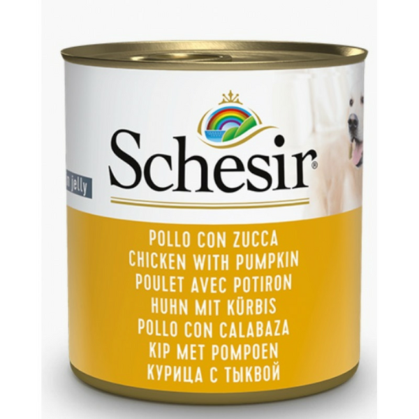 SCHESIR Dog Chicken with Pumpkin in Jelly 285g - vista un ķirbis želejā