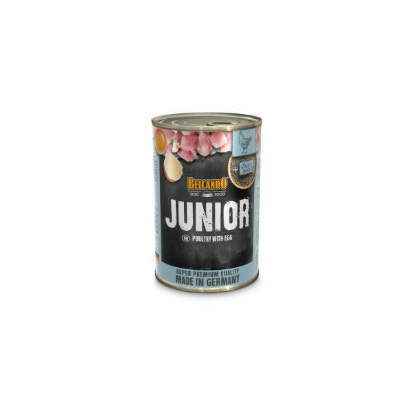 Belcando Junior Poultry with egg 400gr - Kucēnu konservi ar mājputnu gaļu un olām, 3 image