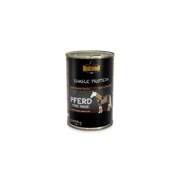 BELCANDO SINGLE PROTEIN HORSE 400G - МОНОПРОТЕИНОВЫЕ КОНСЕРВЫ ДЛЯ СОБАК С МЯСОМ ЛОШАДИ