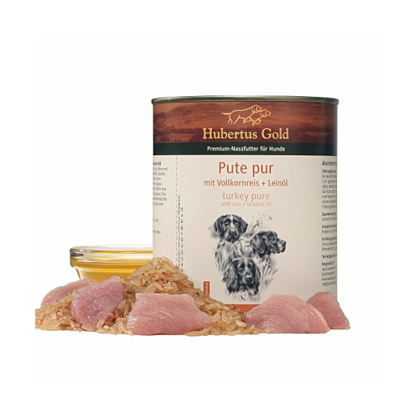Hubertus Gold Turkey Pure Rice 800g - Ar tītaru un rīsiem