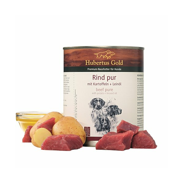Hubertus Gold Beef Pure & Potato 800g - C говядиной и картофелем