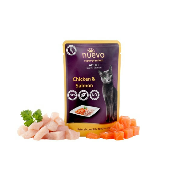Nuevo Adult Chicken&Salmon 85g - Ar vistu un lasi