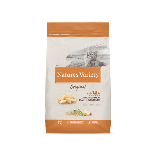 Nature's Variety Cat Original Chicken 7 kg - сухой корм с курицей для взрослых кошек