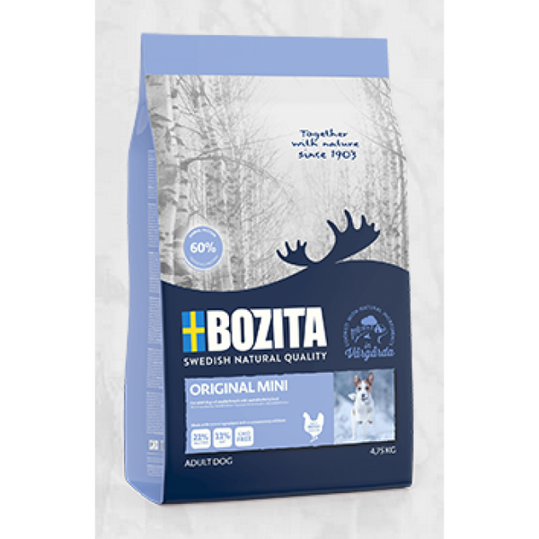 Bozita Original Mini 4.5kg - Ar vistu pieaugušiem suņiem