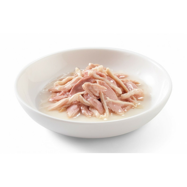 Schesir Cat with Tuna and Chicken in Broth 85g - pilnvērtīgā barība, tuncis un vista buljonā, 2 image