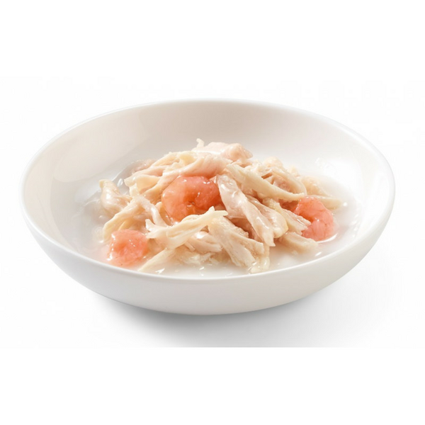 SCHESIR Cat Chicken Fillets with Shrimps Broth 70g - vistas fileja un garneles buljonā, 2 image