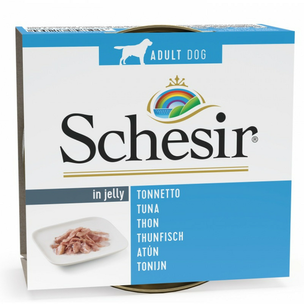 SCHESIR Dog Tuna in Jelly 150g - tuncis želejā