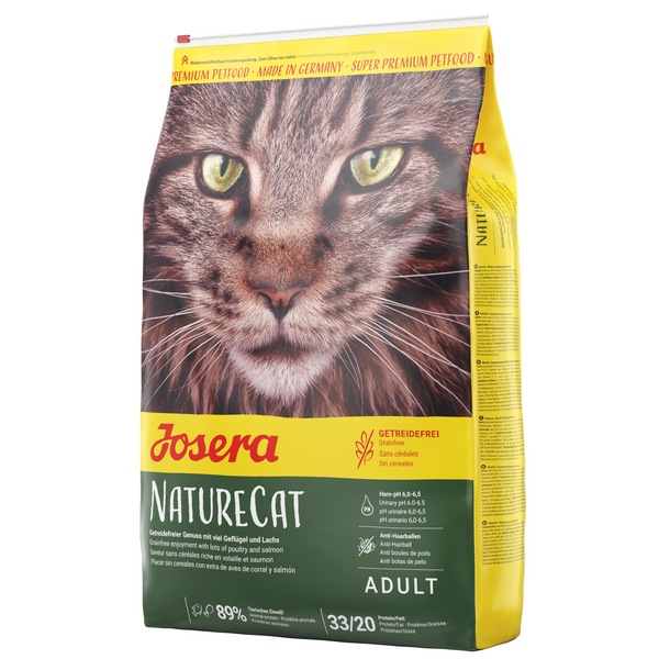Josera Super Premium Nature Cat 400g - Pieaugušiem kaķiem (lasis, mājputns un rīsi)