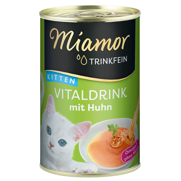 Miamor Trinkfein Vitaldrink Kitten ar vistu 135ml - Dzēriens kaķēniem