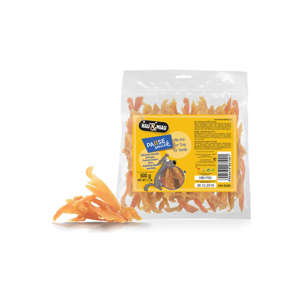 HAU&MIAU Twisted Chicken Slices 500g - Куриное филе, изображение 2