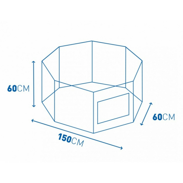 Duvo Plus Run Ø150*60cm - metāla nožogojums ar tīklu, 3 image