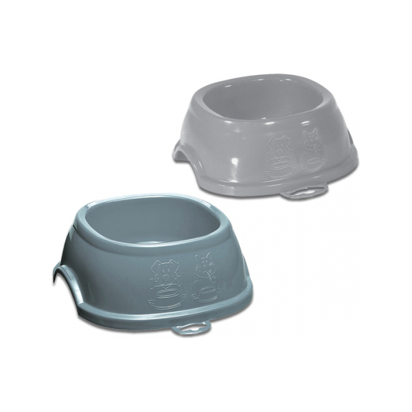 Barošanas trauks - BREAK 2 neslīdoša bļoda 0.6l (pelēka vai tumši pelēka) 19x19x7 cm